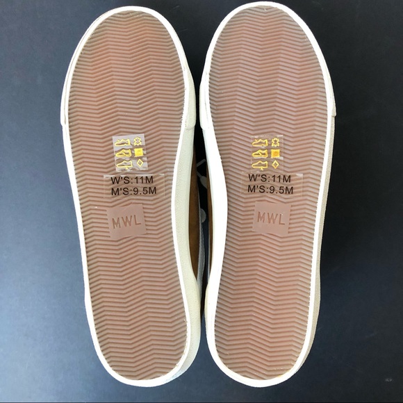 NWOB Madewell Sidewalk Leather, Suede & Sherpa Fleece Sneakers W 11 M 9.5 - Picture 8 of 12